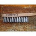 Faithfull FAI5803F Lightweight Scratch Brush, Three Row