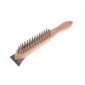 Faithfull FAI5804S 580/4S Lightweight Scratch Brush with Scraper - 4 Row