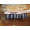 Faithfull Lightweight Scratch Brush with Scraper, Four Row