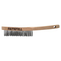 Faithfull Heavy-Duty Scratch Brush, Three Row