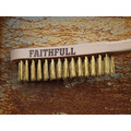 Faithfull Brass Scratch Brush, Three Row