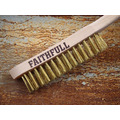 Faithfull Brass Scratch Brush, Three Row