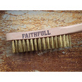 Faithfull Brass Scratch Brush, Four Row