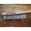 Faithfull Heavy-Duty Stainless Steel Scratch Brush, 3 Row