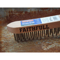 Faithfull Heavy-Duty Stainless Steel Scratch Brush, 3 Row