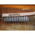 Faithfull Heavy-Duty Stainless Steel Scratch Brush, 4 Row