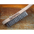 Faithfull Heavy-Duty Stainless Steel Scratch Brush, 4 Row