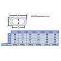 Black Japanned Chain 4mm x 30m Reel - Max. Load 120kg