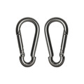 Faithfull Fire Brigade Snap Hook Stainless Steel 6mm (Pack 2)
