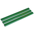 Faithfull Carpenter's Pencils - Green / Hard (Pack 3)