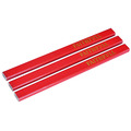 Faithfull Carpenter's Pencils - Red / Medium (Pack 3)