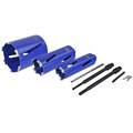 Diamond Core Drill Kit & Case Set of 7