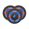 Faithfull Aluminium Oxide Flap Disc 125 x 22mm 120 Grit (3 Pack)