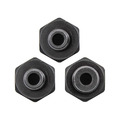 Faithfull FAIHSAUN03 Holesaw Arbor Quick Release Nut Set, 3 Piece