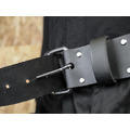 Heavy-Duty Leather Belt Black