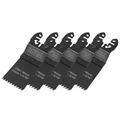 Multi-Function Tool CrV Flush Cut Wood Blade Ground Side Set 34mm (Pack 5)