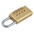 Faithfull Brass Combination Padlock 28mm