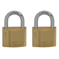 Brass Padlock Keyed Alike 2 x 40mm