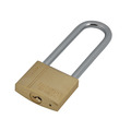 Faithfull Brass Padlock 40mm Long Shackle 3 Keys