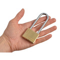 Faithfull Brass Padlock 40mm Long Shackle 3 Keys