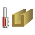 Faithfull Router Bit TCT Single Flute 4.0 x 11mm 1/4in Shank