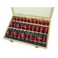 1/4in TCT Router Bit Set, 30 Piece
