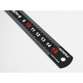Faithfull Matt Black Stainless Steel Measuring Rule 150mm