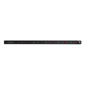 Faithfull Matt Black Stainless Steel Measuring Rule 600mm