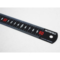 Faithfull Matt Black Stainless Steel Measuring Rule 600mm