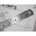 Faithfull Steel Rule 1m / 39in x 30mm
