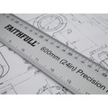 Faithfull FAIRULE600 Aluminium Rule 600mm (24in)