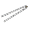 Faithfull Folding Rule White ABS Plastic 1m (36in)