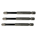 Faithfull Pozidriv Impact Screwdriver Bits PZ3 x 75mm (Pack 3)