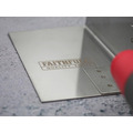 Faithfull Internal Corner Trowel Stainless Steel Soft Grip Handle 4 x 3 x 3in
