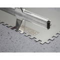 Faithfull FAISGTNOT6SS Notched Trowel Serrated 6mm Stainless Steel Soft Grip Handle 11 x 4.1/2in