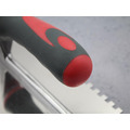Faithfull Notched Trowel Serrated 6mm Stainless Steel Soft Grip Handle 11 x 4.1/2in
