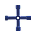 Faithfull 4-Way Services Utility Meter Key