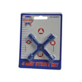 Faithfull 4-Way Services Utility Meter Key