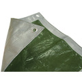 Faithfull Tarpaulin Green/Silver 3.6 x 2.7m (12 x 9ft) 80gsm