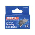 Faithfull Heavy-Duty Trimming Knife Blades (Dispenser 10)