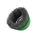 Faithfull Wire Cup Brush 75mm M14x2, 0.30mm Stainless Steel Wire