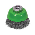Faithfull Wire Cup Brush 75mm M14x2, 0.30mm Stainless Steel Wire