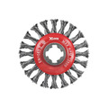 X-LOCK Conical Wire Brush 115mm M14x2, 0.50mm Steel Wire