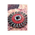 X-LOCK Conical Wire Brush 115mm M14x2, 0.50mm Steel Wire