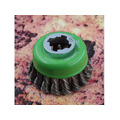 X-LOCK Wire Cup Brush Twist Knot 75mm M14x2, 0.50mm Stainless Steel Wire