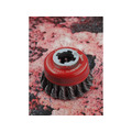 X-LOCK Wire Cup Brush Twist Knot 75mm M14x2, 0.50mm Steel Wire