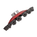 Faithfull Conical Wire Brush 100mm M14x2 Bore, 0.50mm Wire