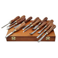 Wood Carving Chisels Set in Case, 12 Piece
