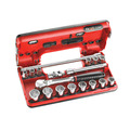 Facom 3/8in Drive 6-Point Detection Box Socket Set, 18 Piece