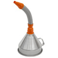 Sealey FM20F Metal Flexible Spout Funnel with Filter 200mm